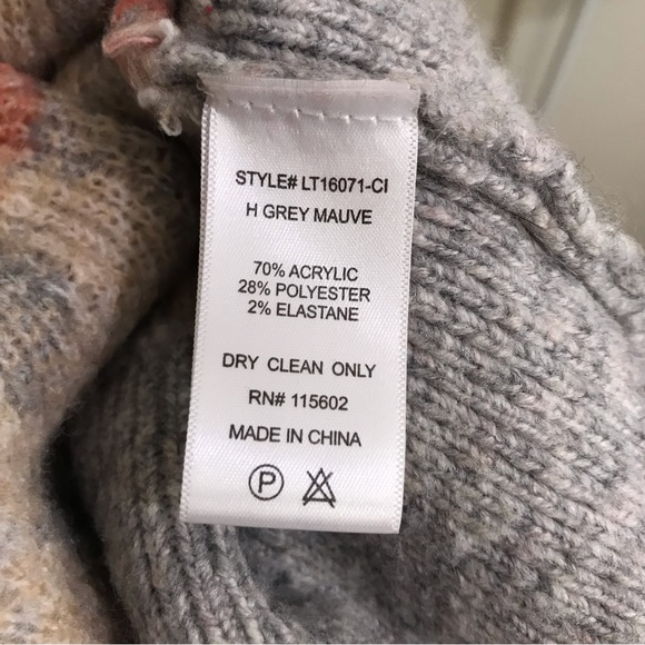 Lush Argyle Thick Knit Sweater Cardigan Size Small - Picture 10 of 10